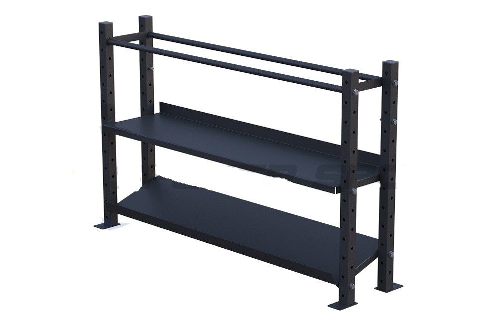 Модульный стеллаж  для гантелей, гирь и медболов 192х43х120 Pioner A12216