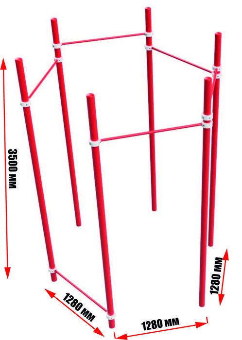 Турник шестиугольный  Pioner A16418