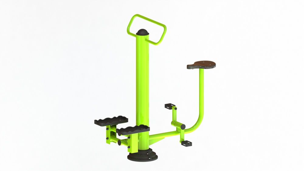 Уличный тренажер взрослый Велосипед + Степ для двоих Pioner A16976