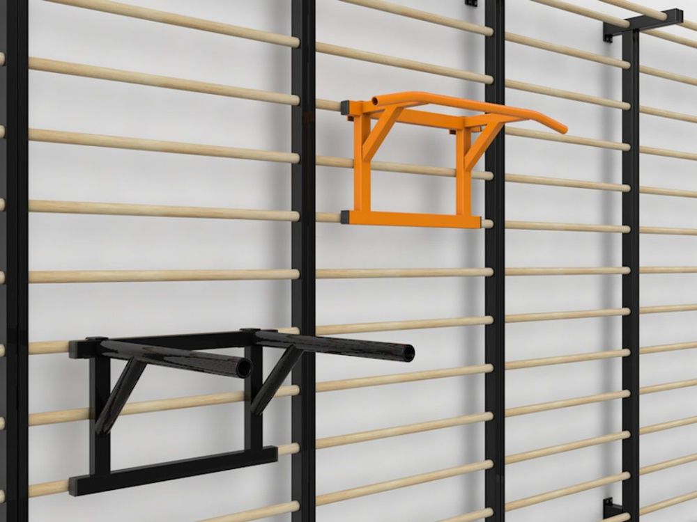 Шведская стенка с турником или брусьями размер 2400х800 мм  Pioner A16172