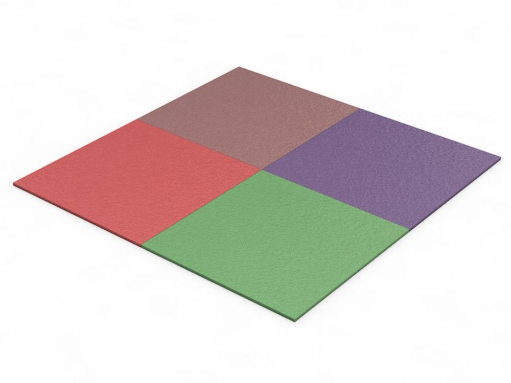 Резиновая плитка квадрат, толщина: 40мм  Pioner A11689