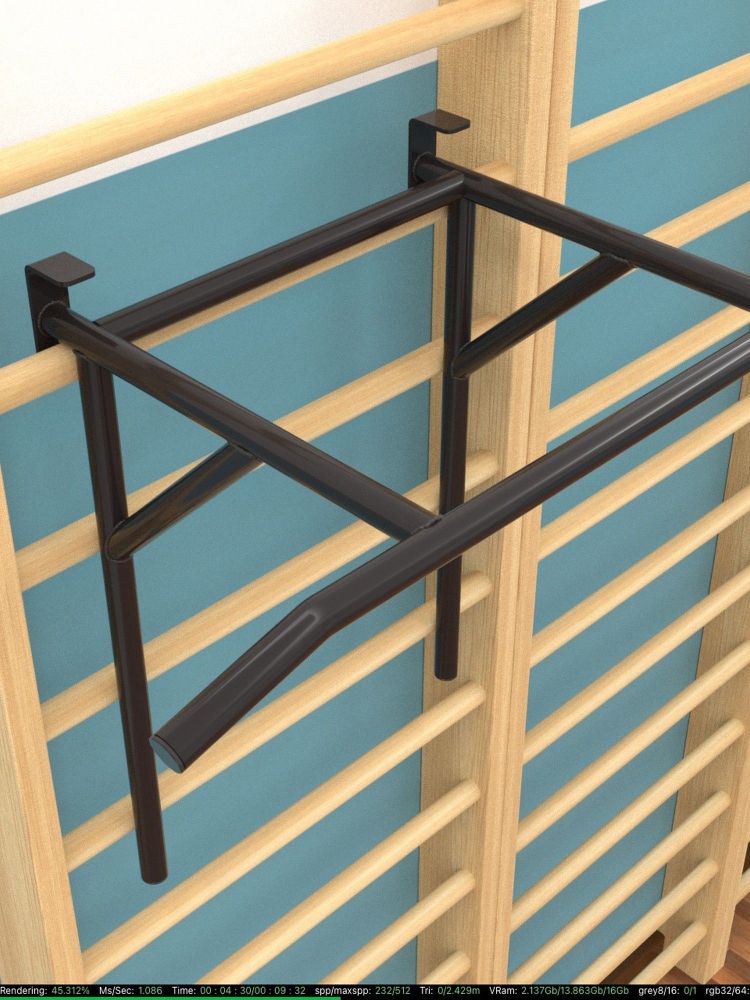 Турник-брусья на шведскую стенку  Pioner A12134