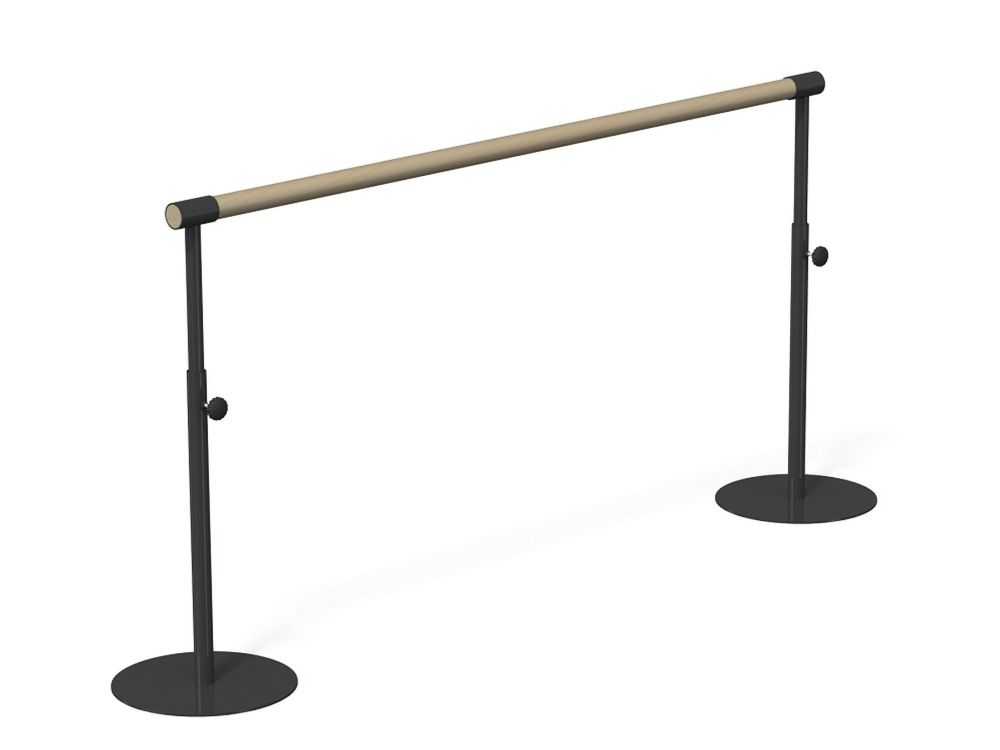 Переносной хореографический станок однорядный регулируемый   Нерж. сталь Pioner A14196