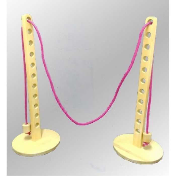 Стойка для прыжков детская (деревянные подставки+веревка)  Pioner A12524