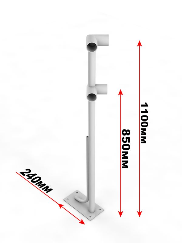 Двухрядный напольный угловой кронштейн  Pioner A13690