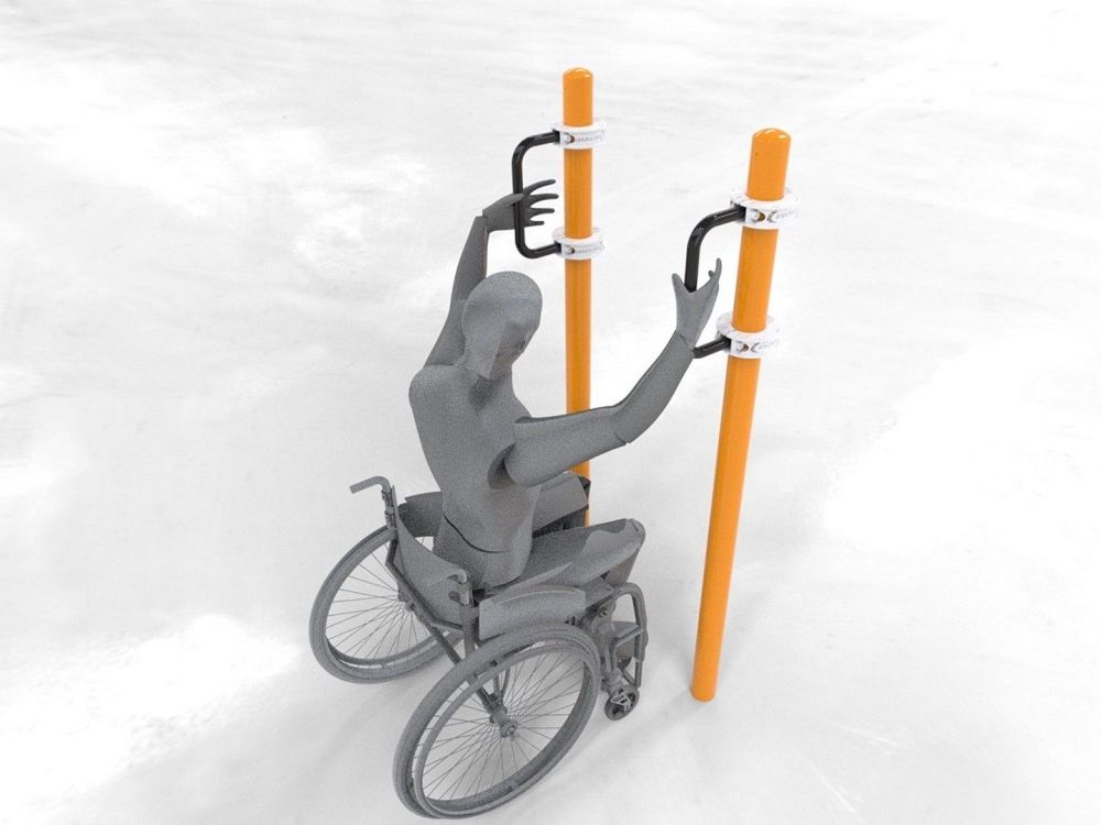 Брусья параворкаут для подтягивания на коляске   Pioner A11844