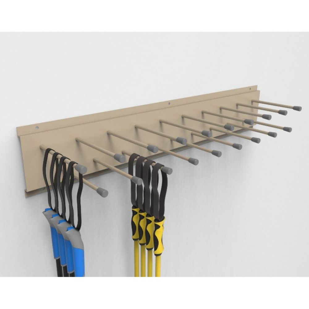Вешалка Эконом для лыжных палок, пристенная 100х38х14см  VLPE-60