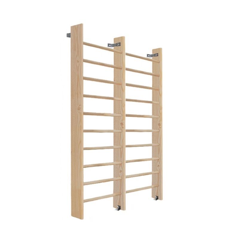 Стенка шведская 2-х секционная 220х160 см, боковина 14 см (массив.сосна) Pioner A15869