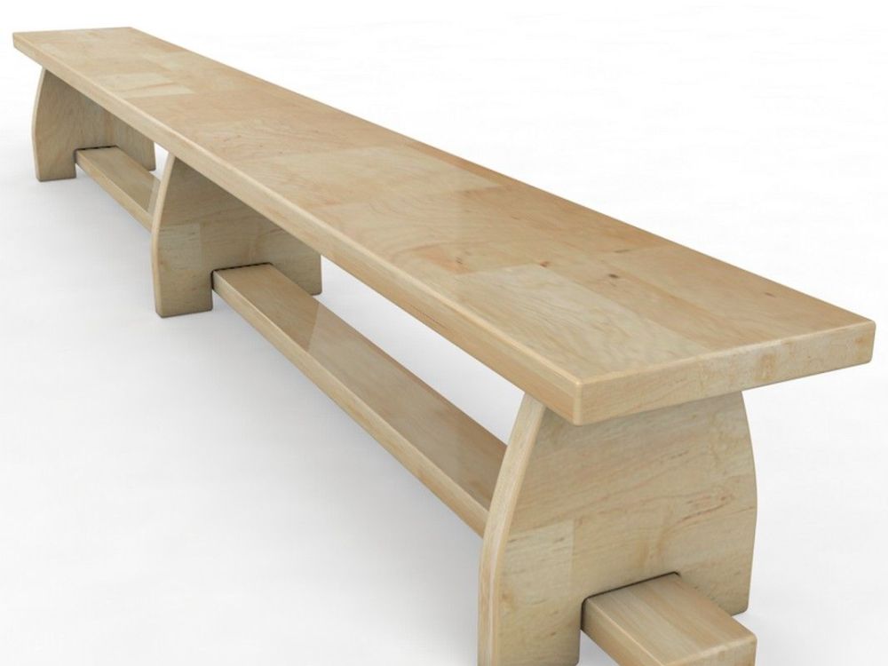 Скамейка гимнастическая с деревянными ножками  Длина 300см Pioner A13687