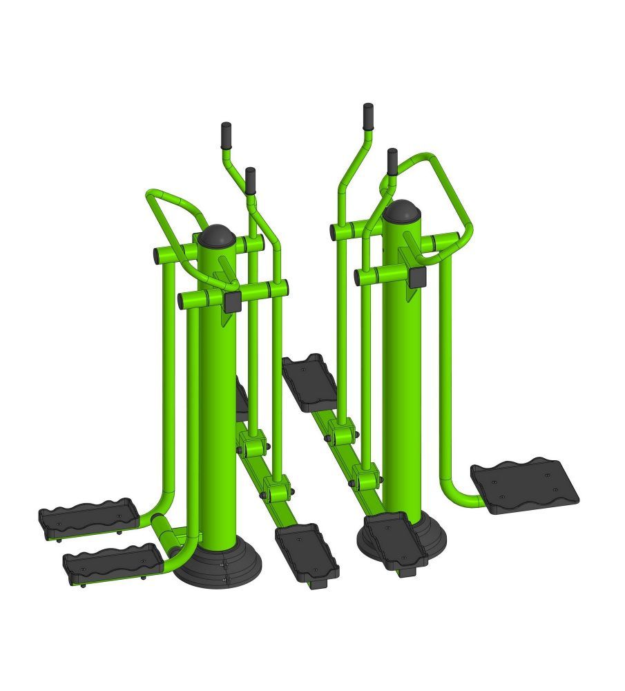 Уличный тренажер взрослый Лыжники+Маятник+Шпагат для четверых Pioner A16973