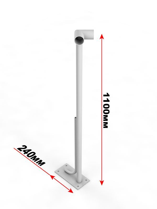 Однорядный напольный угловой кронштейн  Pioner A13714