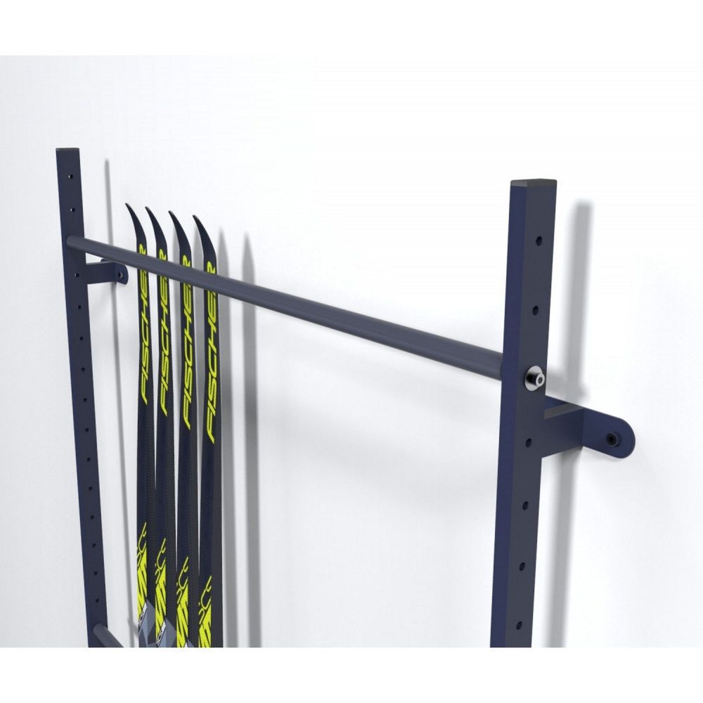 Стеллаж Эконом для беговых лыж, пристенный, односторонний 195х125х15см  BLEP-10