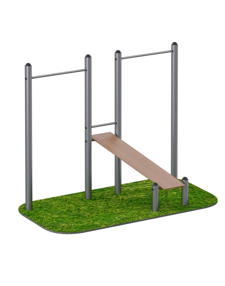 Скамья для пресса с турником (эконом)   Pioner A15505