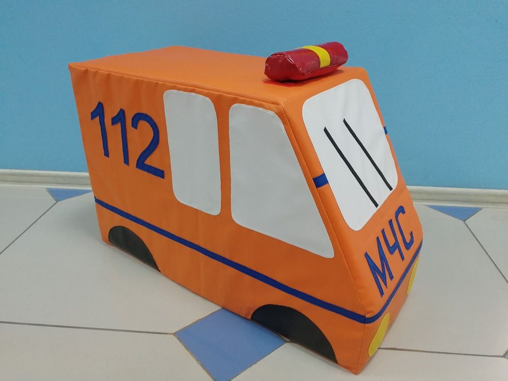 Машина МЧС 30х70х45 см винилискожа, поролон  Pioner A11148