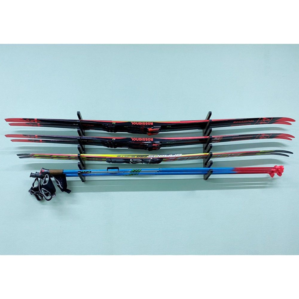 Вешалка Эконом для беговых лыж, пристенная 45х80х18см  SE-7