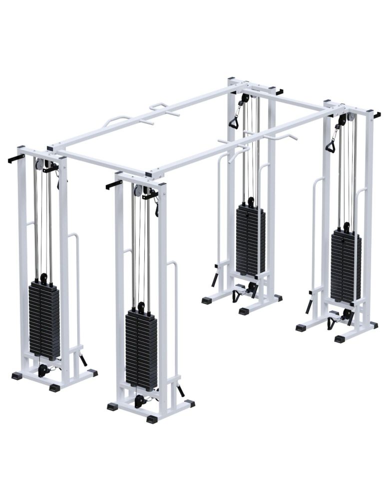 Двойной кроссовер на базе реабилитационной рамы  (стек 4х100кг)  Pioner A11951