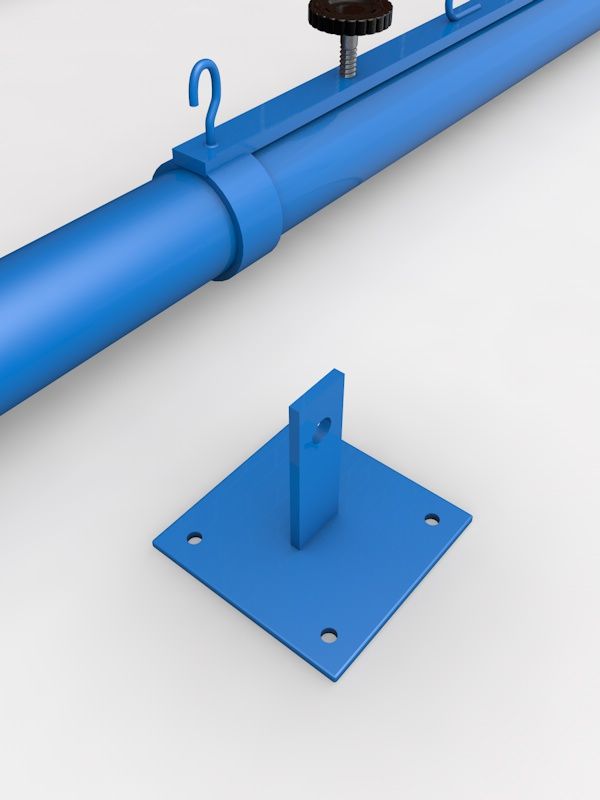 Стойки волейбольные универсальные пристенные с системой натяжения (цвет синий) Pioner A10191