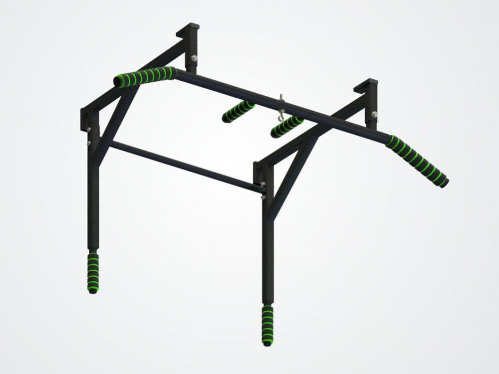 Турник-брусья навесной, черный Pioner A12166