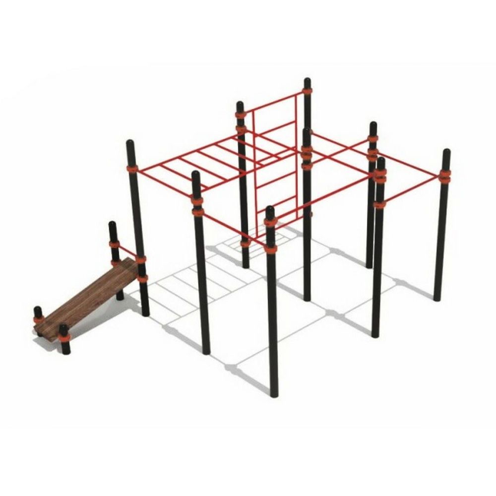 Рукоход классический семь турников  круглый профиль  Pioner A16035