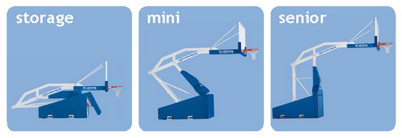 Ферма (стойка) баскетбольная Super SAM 245 Schelde Sports 910-S6.S0810 1612010