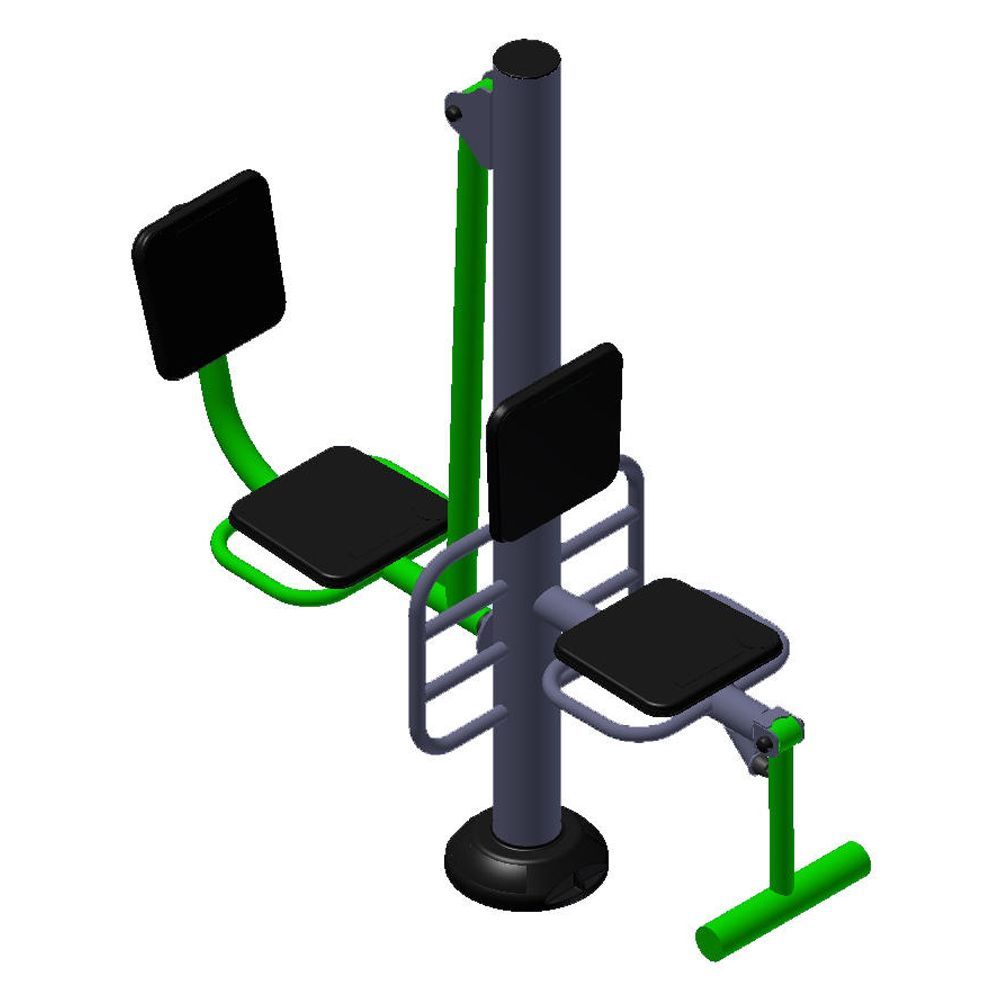 Уличный тренажер взрослый Флекс + Жим ногами для двоих Pioner A16995