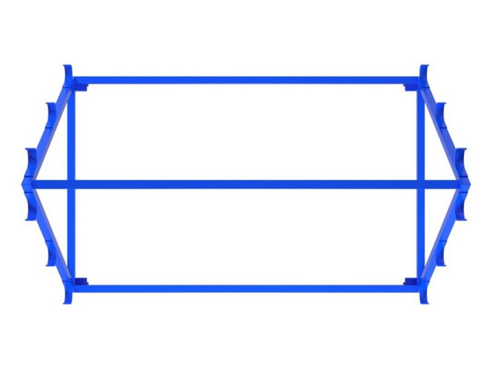 Тележка для хранения и перевозки волейбольных стоек  Pioner A13816