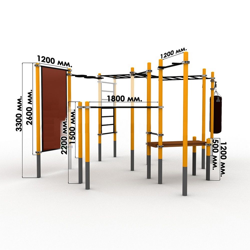 Комплекс для занятий Воркаут Pioner A16627