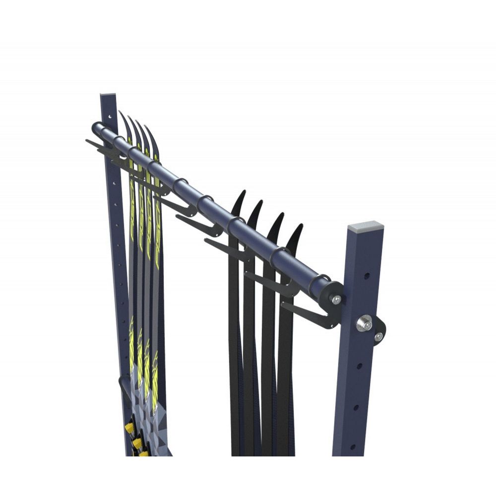 Стеллаж Стандарт для беговых лыж, двухсторонний с вешалкой 205х243х50см  BLVS-42