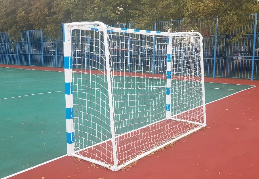 Ворота мини-футбольные усиленные премиум, 3х2 м, ГОСТ Р 55665–2013, профиль 80х80 мм, слой цинкогрунта, боковые дуги и нижняя труба 42 мм Pioner A2470244