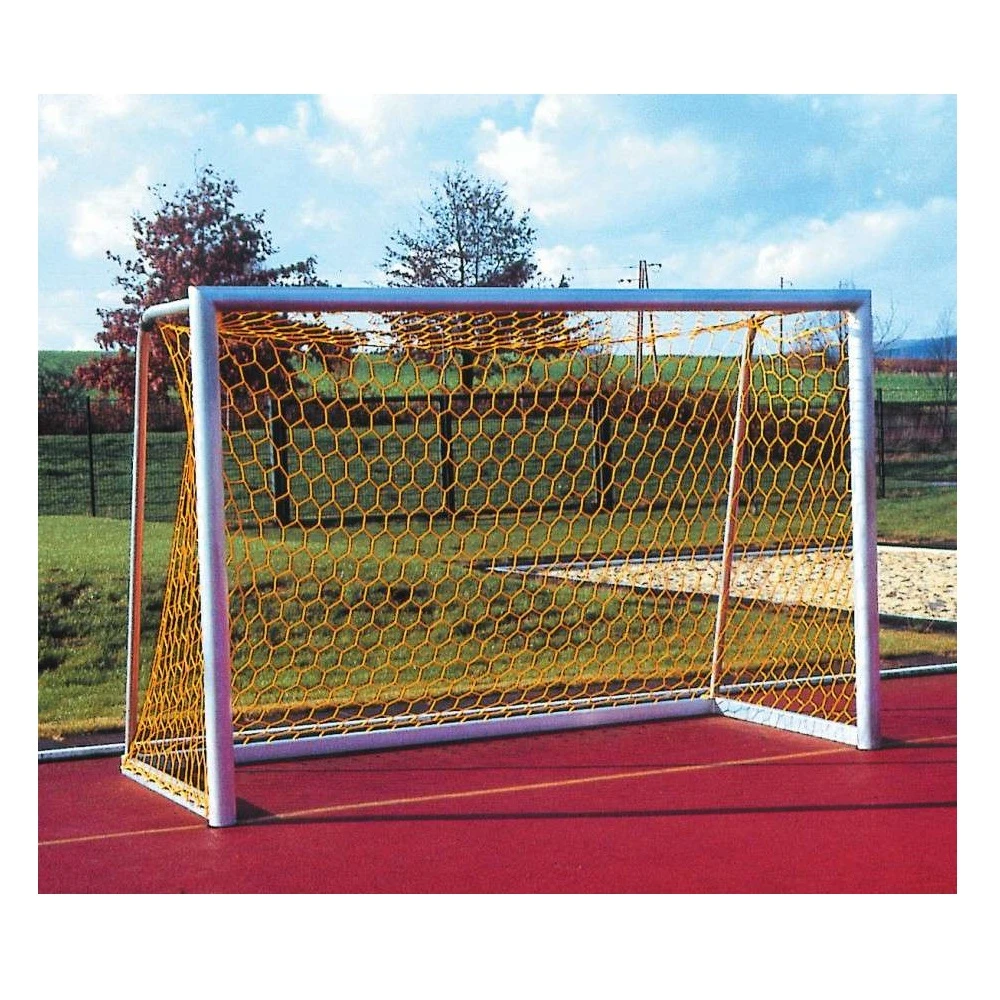 Сетка для мини-футбольных ворот, нить 5,0 мм, ячейка 100х100 мм шестигранная, белая