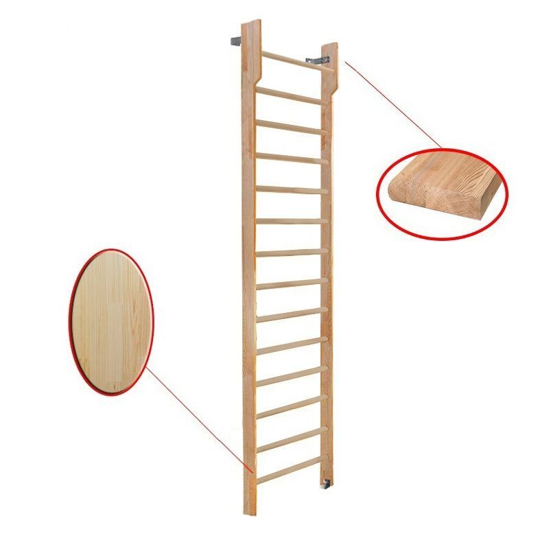 Стенка шведская 3000х800 с турником (щит.сосна)  Pioner A15784