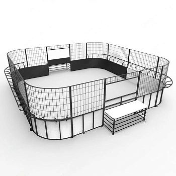 Панна площадка стальная квадратная с высоким бортом